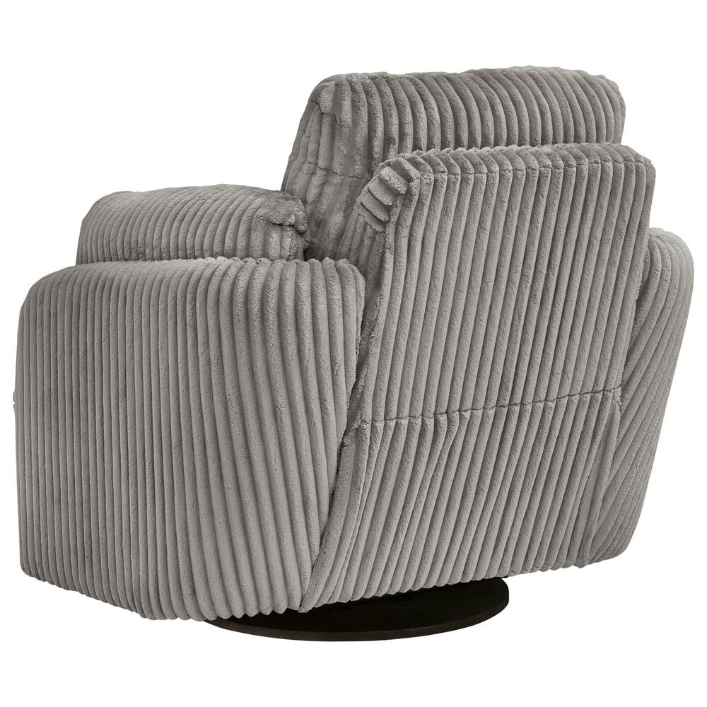 Ashley Tie-Breaker Manual Swivel Glider Recliner in Fog, , large