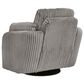 Ashley Tie-Breaker Manual Swivel Glider Recliner in Fog, , large