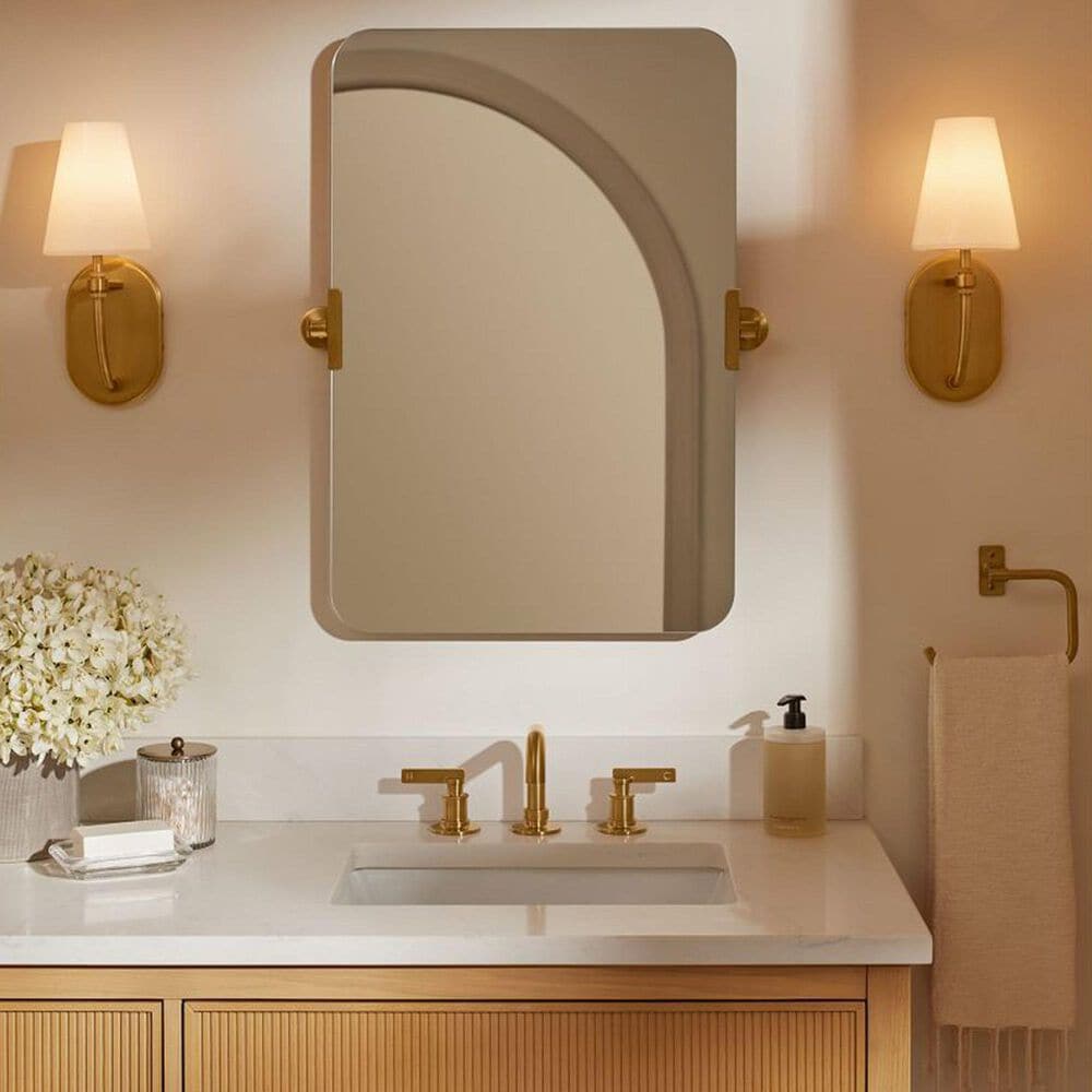 Kohler Castia 20" Rectangular Mirror in Vibrant Brushed Moderne Brass, , large
