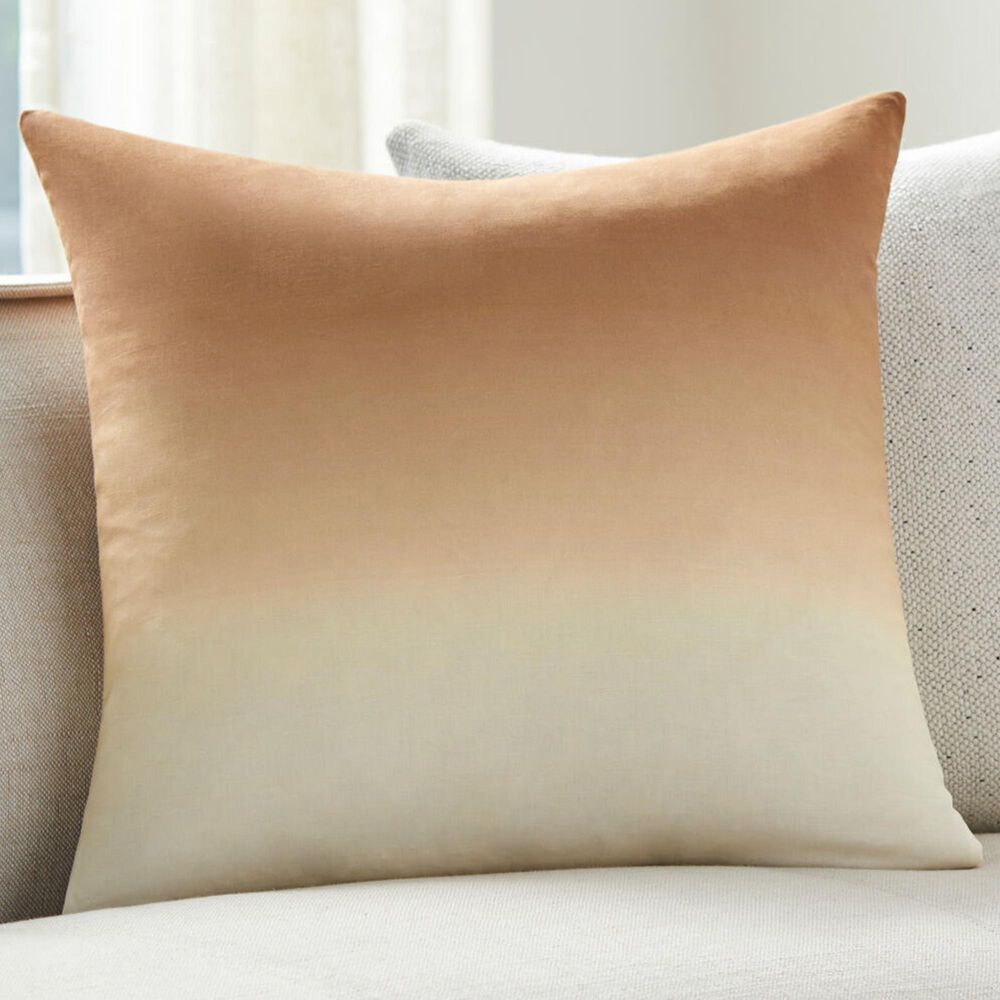 Surya Hyrum 20&quot; Square Throw Pillow in Medium Brown, Brown, Tan and Beige, , large
