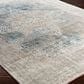 Surya Solar 6"7" x 9"6" Sky Blue, Charcoal, Light Gray, White and Saffron Area Rug, , large