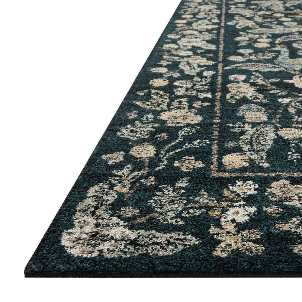 Rifle Paper Co. x Loloi Laurel Peacock Garden 3&#39;11&quot; x 5&#39;7&quot; Navy Area Rug, , large