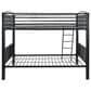 Linon Home Decor Heavy Full Over Full Bunk Bed in Black, , large