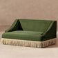Jennifer Taylor Home Duchess 33" Medium Princess Pet Bed Sofa with Fringe Skirt in Olive Green, , large