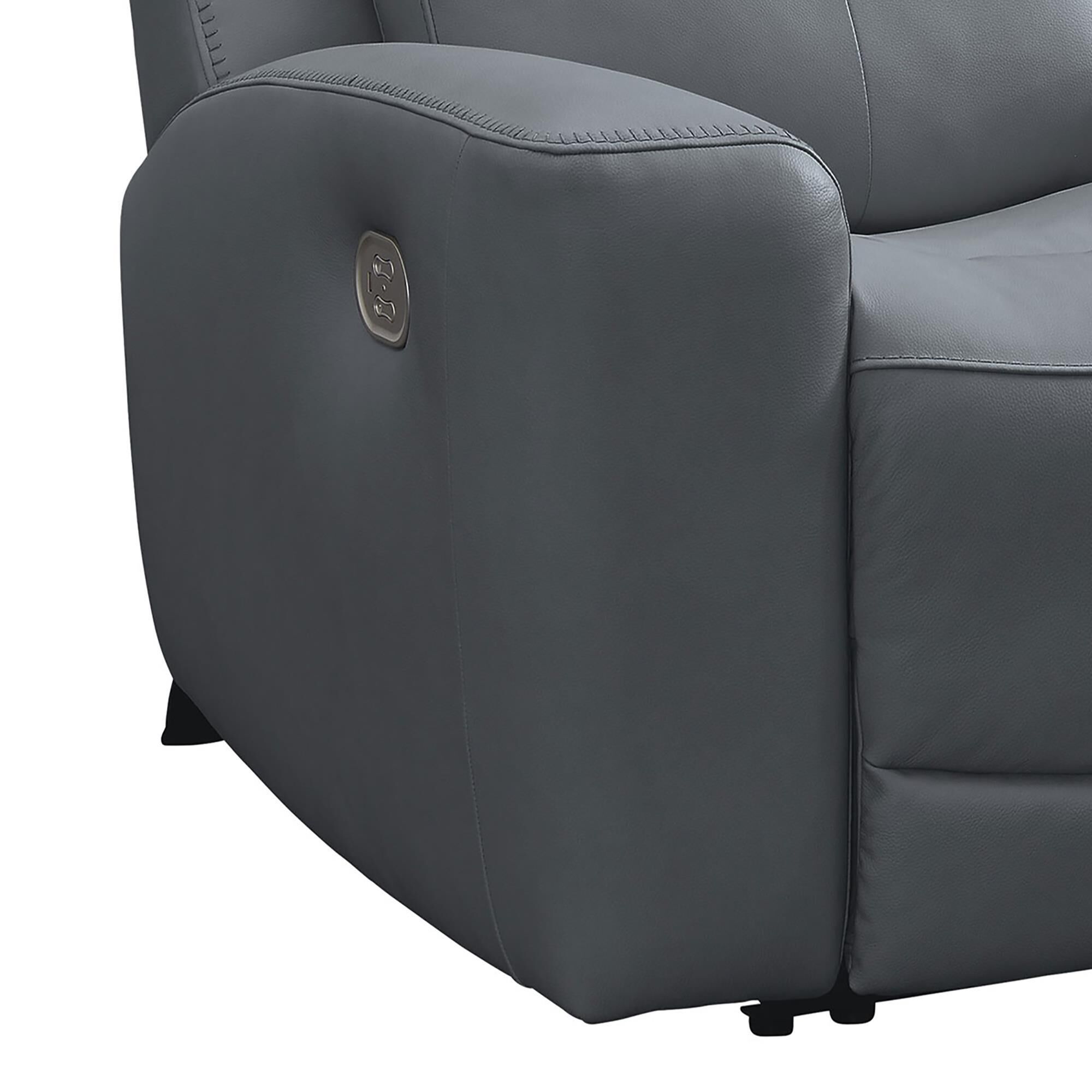 Ashley Mindanao Power Recliner in Steel
