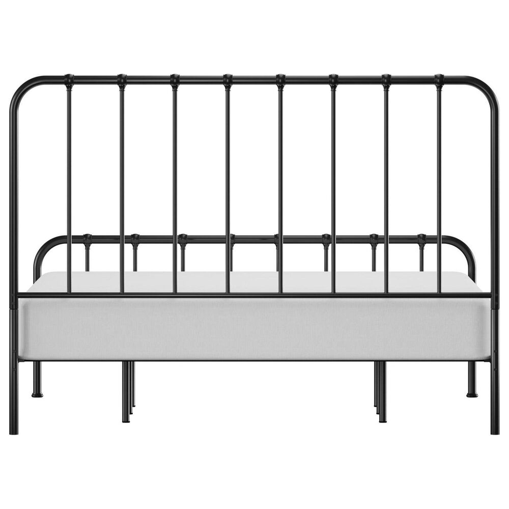 Richlands Furniture Javi King Slat Platform Metal Bed in Black, , large