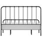 Richlands Furniture Javi King Slat Platform Metal Bed in Black, , large