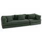 Jaxx Unsofa Stationary Sofa in Forest Dark Green, , large