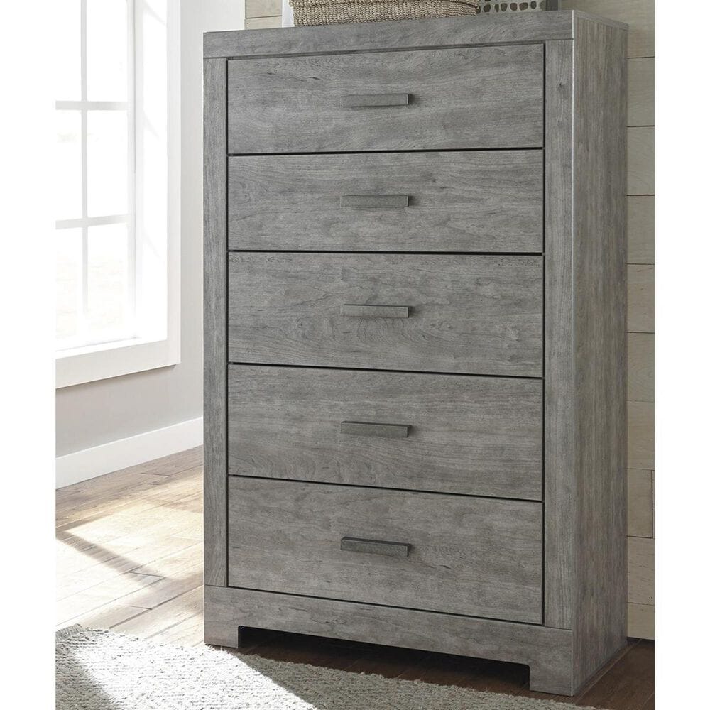 Ashley Culverbach 5 Drawer Chest in Driftwood Gray, , large