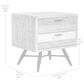 Blue River Bridges 2-Drawer Nightstand in Natural and Gray, , large