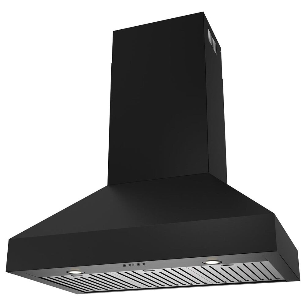 Thor Kitchen 36" Professional Wall Mount Pyramid Range Hood in Matte Black, , large