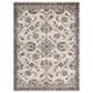 Amer Rugs Jordan 6"7" x 9" Ivory and Charcoal Area Rug, , large