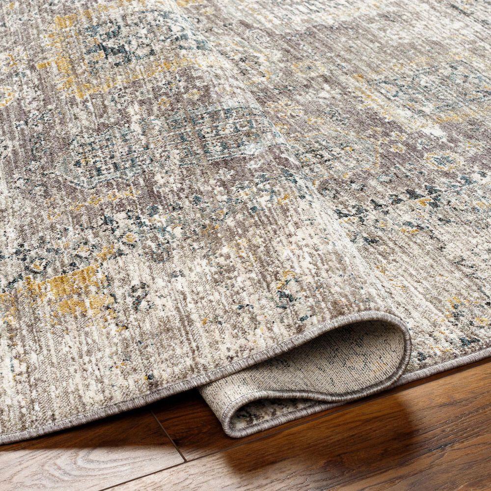 Surya Carlisle CSI2318 2&#39;11&quot; x 10&#39; Dark Brown, Medium Gray, Off-White, Olive and Dark Blue Runner, , large