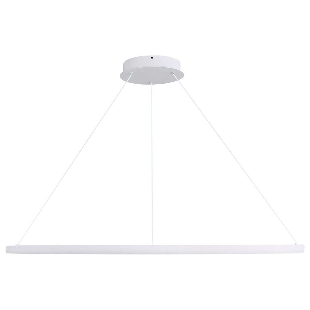 Golden Lighting Veritas 47&quot; 1-Light Chandelier in Sand White, , large
