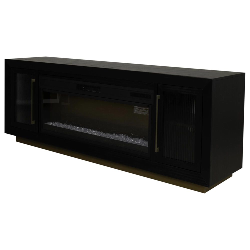 Ironleaf Montrose 74" Fireplace TV Stand in Cappuccino, , large