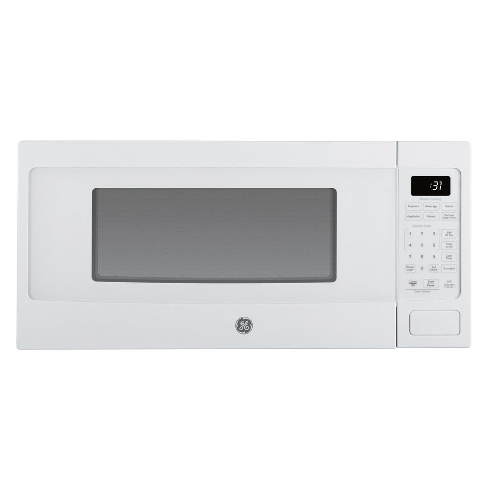GE Profile 1.1 Cu. Ft. Countertop Microwave Oven in White, , large