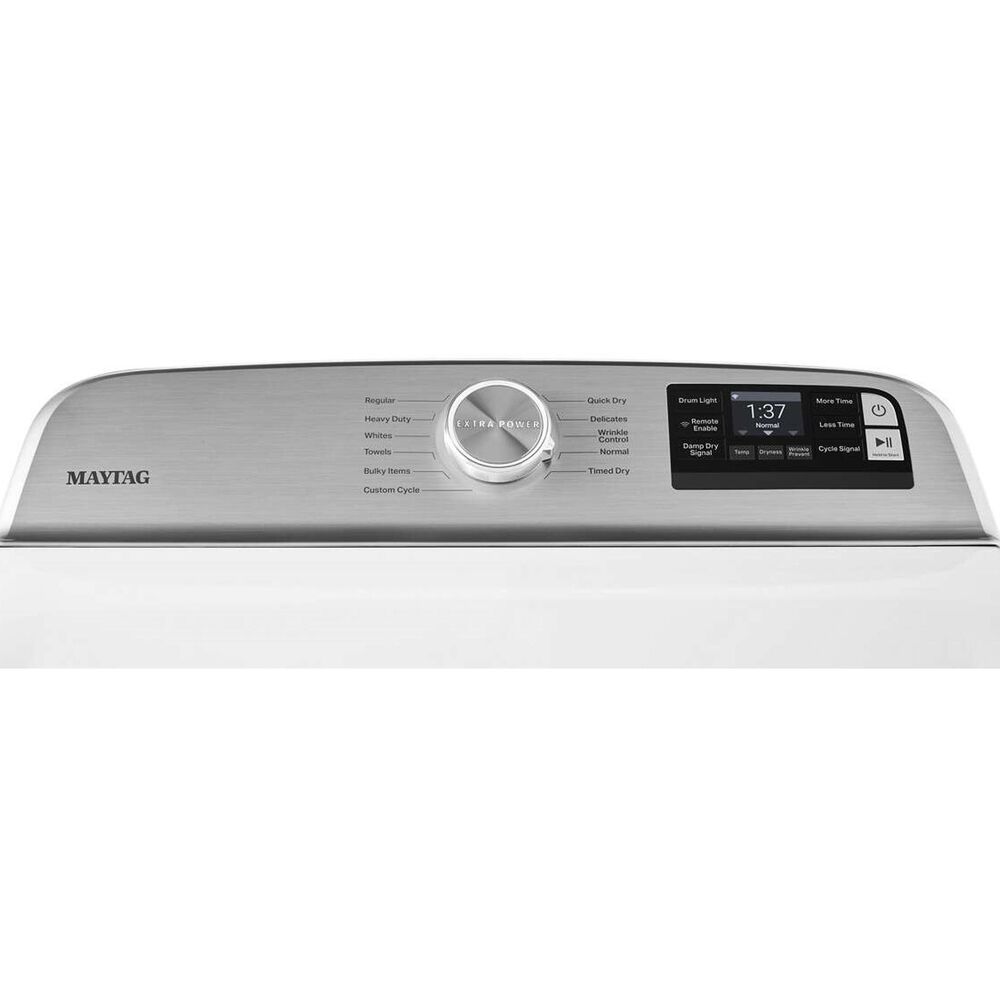 Maytag 7.4 Cu. Ft. Front Load Gas Dryer with Wifi in White, , large