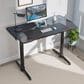 Eureka Ergonomics 44" Curved Gaming Desk in Black and Red, , large