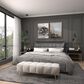 CosmoLiving by Cosmopolitan 40" x 30" Abstract Corner Wall Art in Black, Metallic Gold, White and Smoky Gray, , large