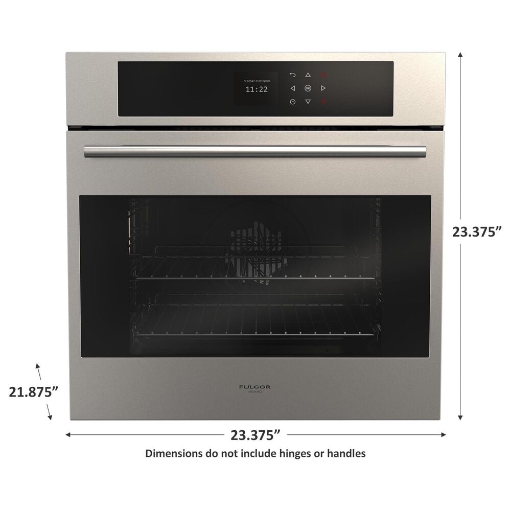 Fulgor Milano 24&quot; Multifunction Single Wall Oven in Stainless Steel, , large