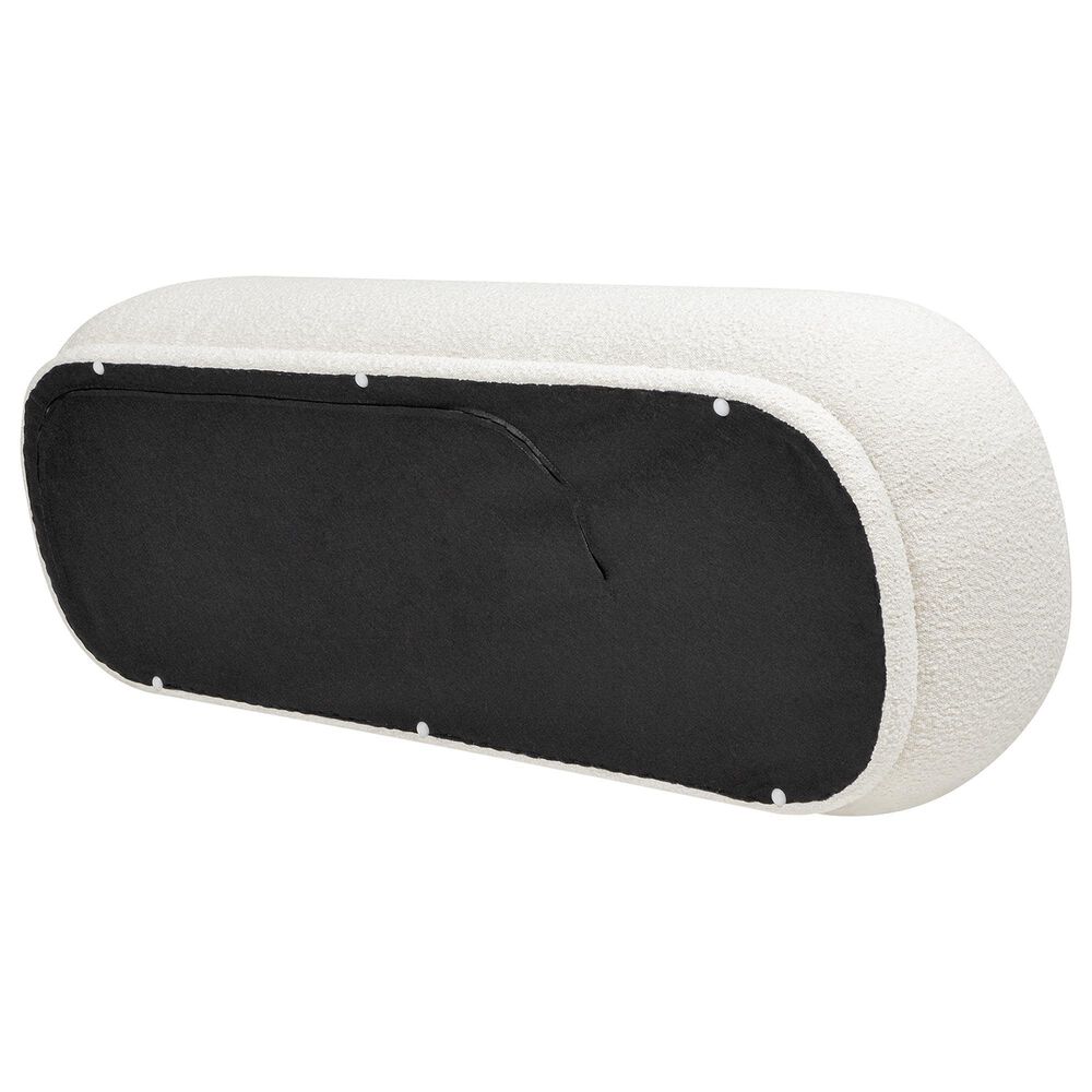 Jennifer Taylor Home Aire Right Arm Facing Chaise Lounge in Ivory White, , large