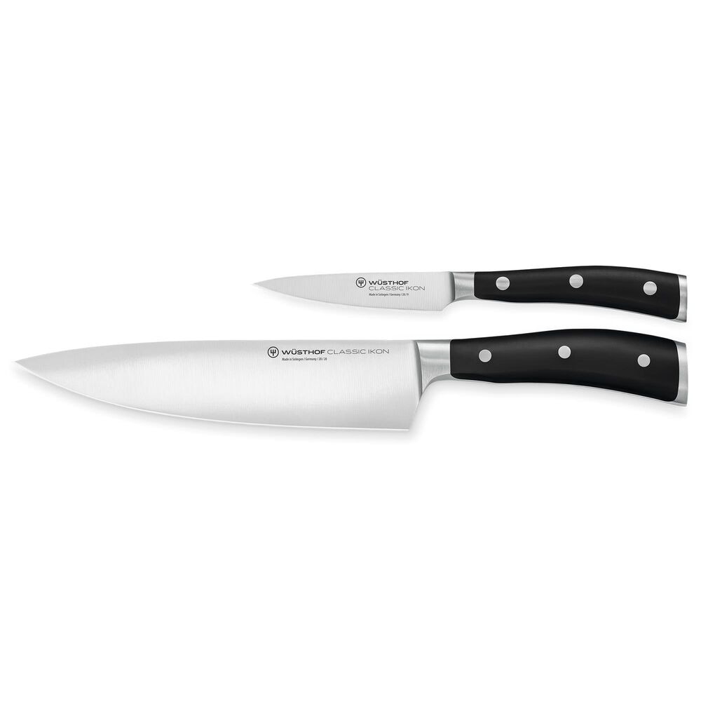 Wusthof Classic Ikon 2-Piece Cook"s Set in Stainless Steel and Black, , large