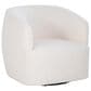 Linden Boulevard Skyler Swivel Chair in White Sherpa, , large