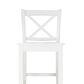Linon Home Decor Torino X-Back Counter Stool in White, , large