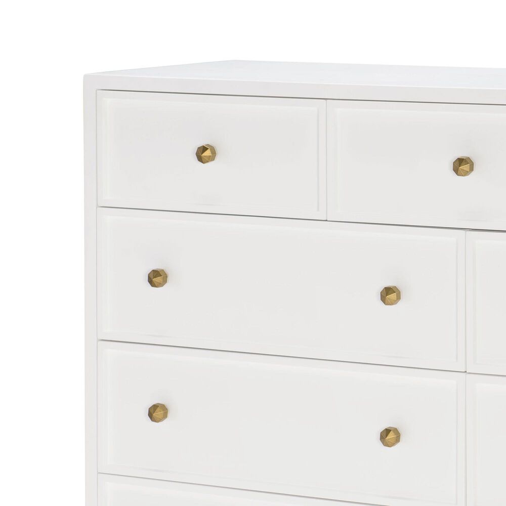 Legacy Classic Chelsea 9-Drawer Bureau in White and Gold, , large