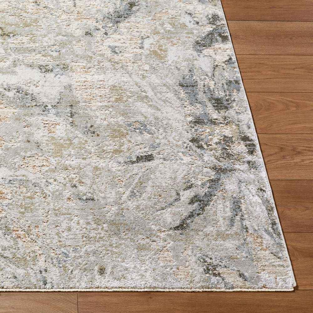 Surya Brunswick Light Gray, Cream, Medium Brown, Mustard, Light Brown and Charcoal 2&#39;7&quot; x 10&#39; Runner, , large