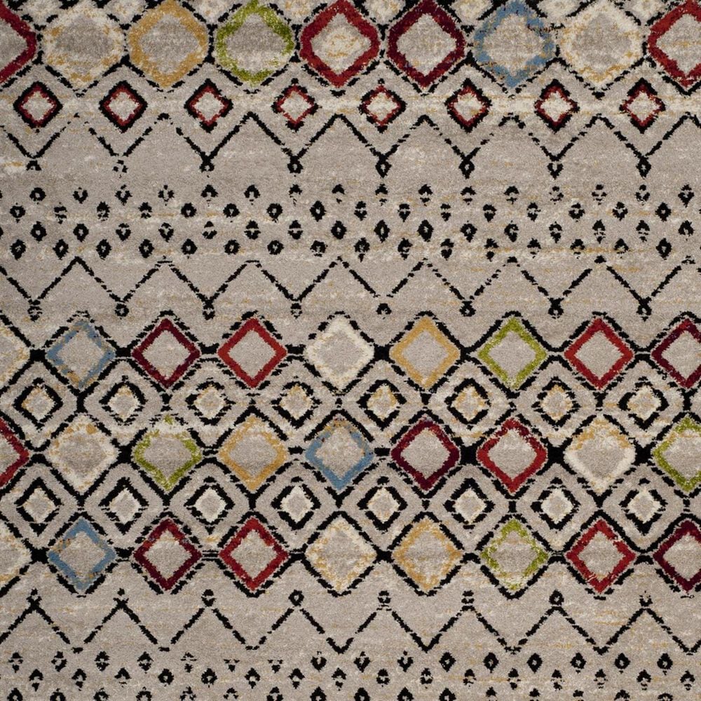 Safavieh Amsterdam AMS108G-5 5&#39;1&quot; x 7&#39;6&quot; Light Grey/Multi Area Rug, , large