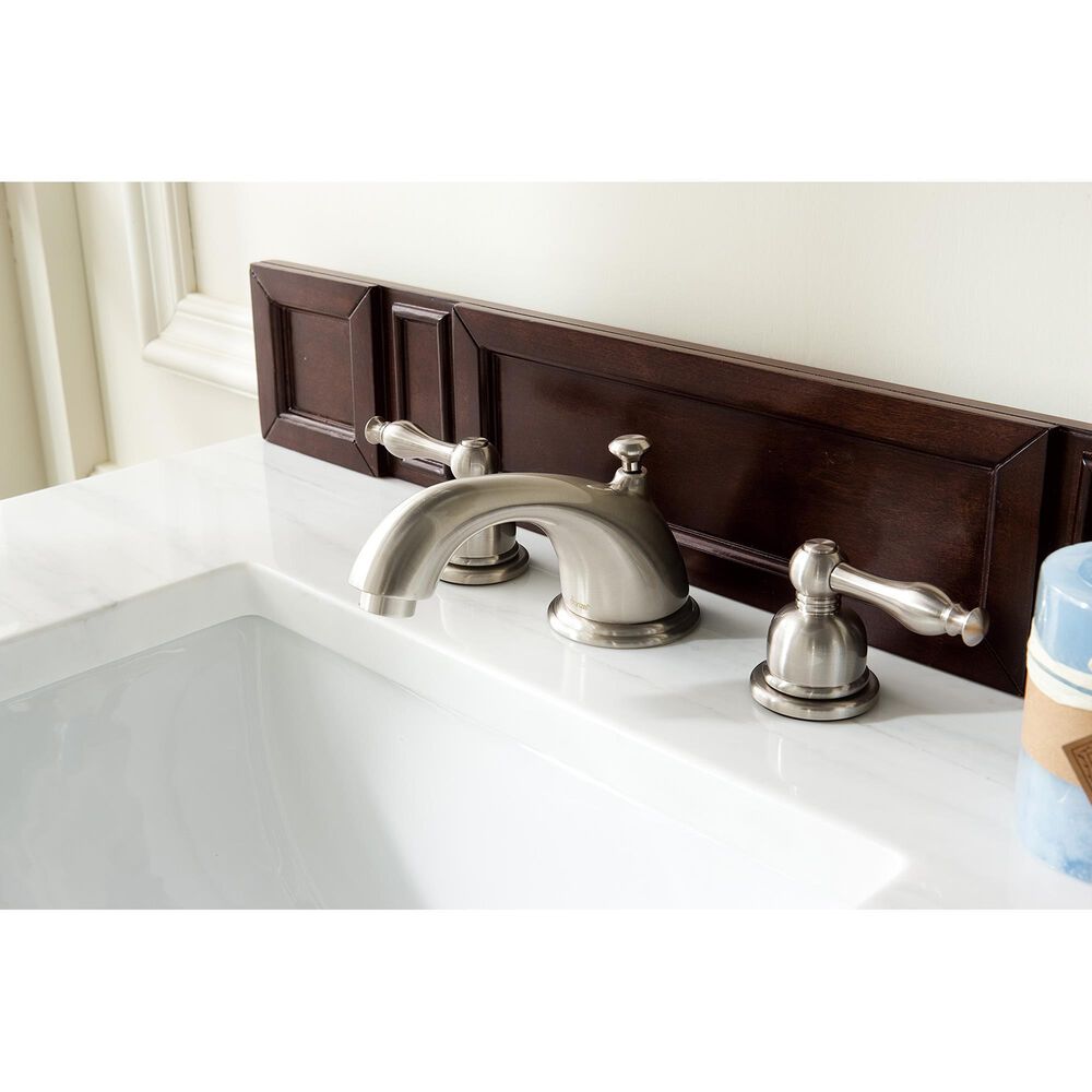 James Martin Vanities Brittany 30&quot; Single Bathroom Vanity in Burnished Mahogany with 3 cm Arctic Fall Solid Surface Top and Rectangle Sink, , large