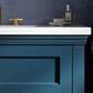 Kohler Charlemont 36" Single Bathroom Vanity in Tidal Blue with 3 cm White Quartz Top and Rectangular Sink, , large