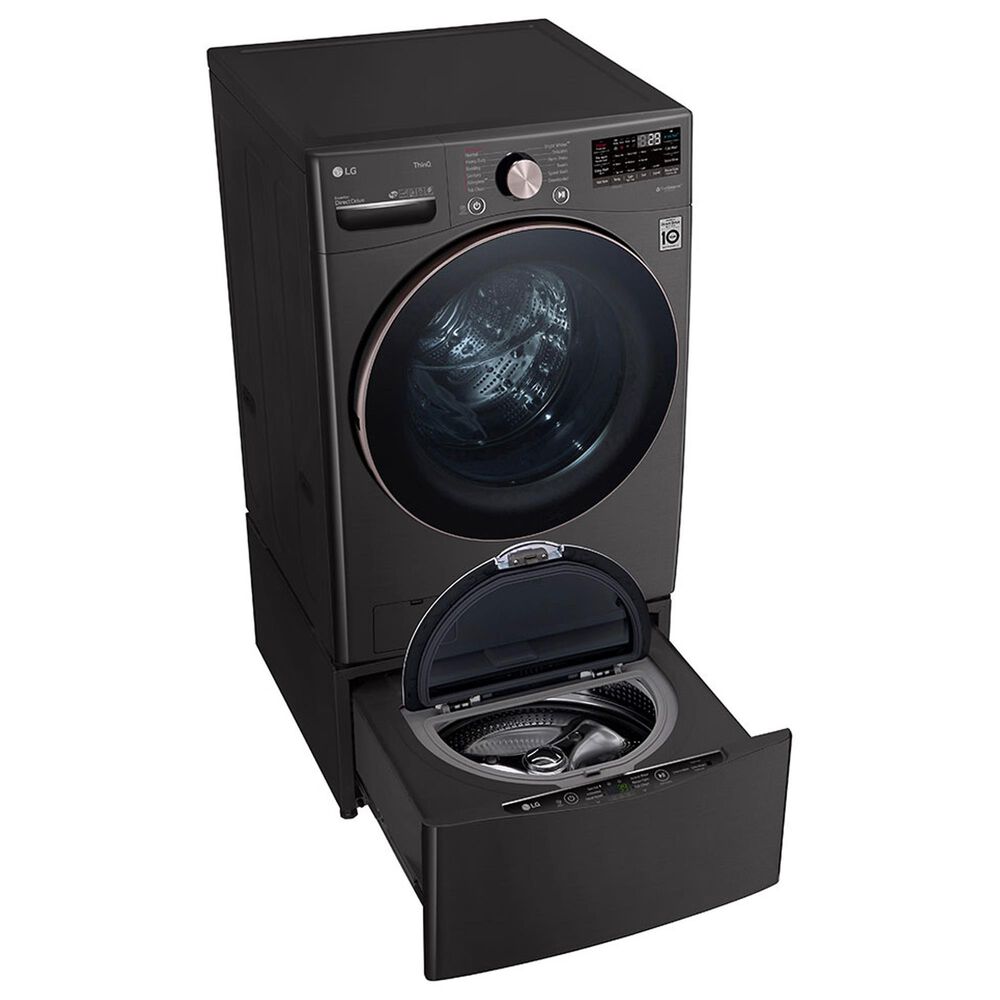 LG 4.5 Cu. Ft. Front Load Washer with TurboWash 360 in Black Steel |  Nebraska Furniture Mart