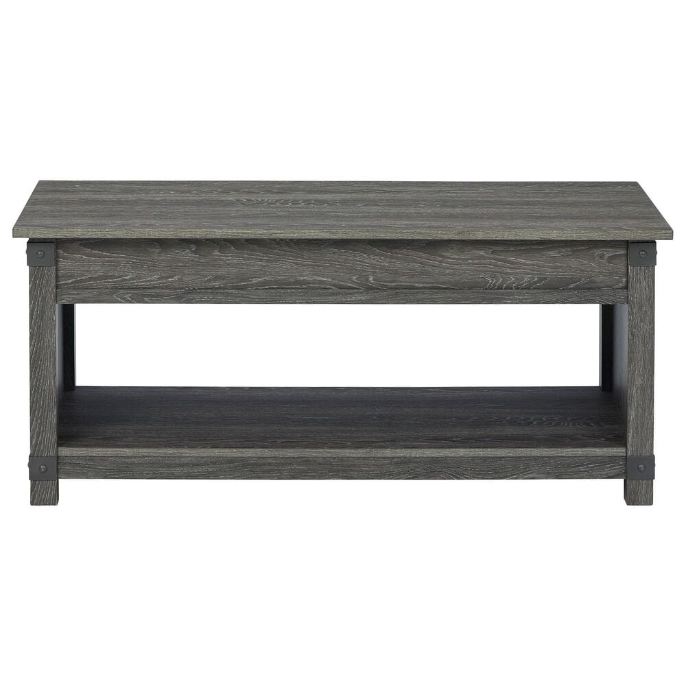 Ashley Freedan Lift-Top Coffee Table in Grayish Brown, , large