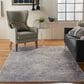 Nourison Rustic Textures Ivory and Light Blue 3"11" x 5"11" Area Rug, , large