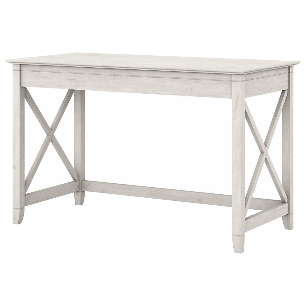 Bush Key West Set of 2 Office Desks and File Set in Linen White