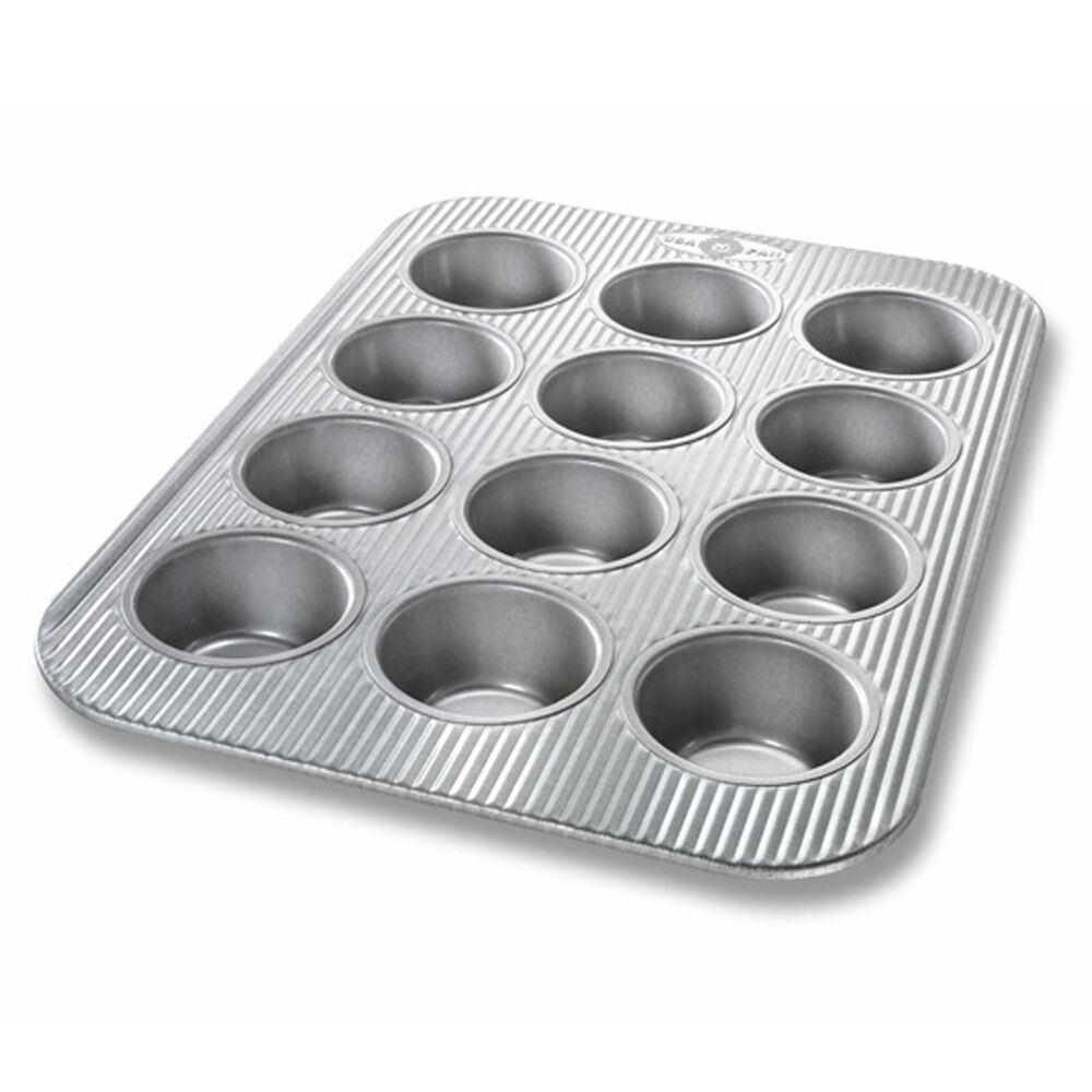 USA PAN 12 Cup Muffin Pan and Lid Set, , large