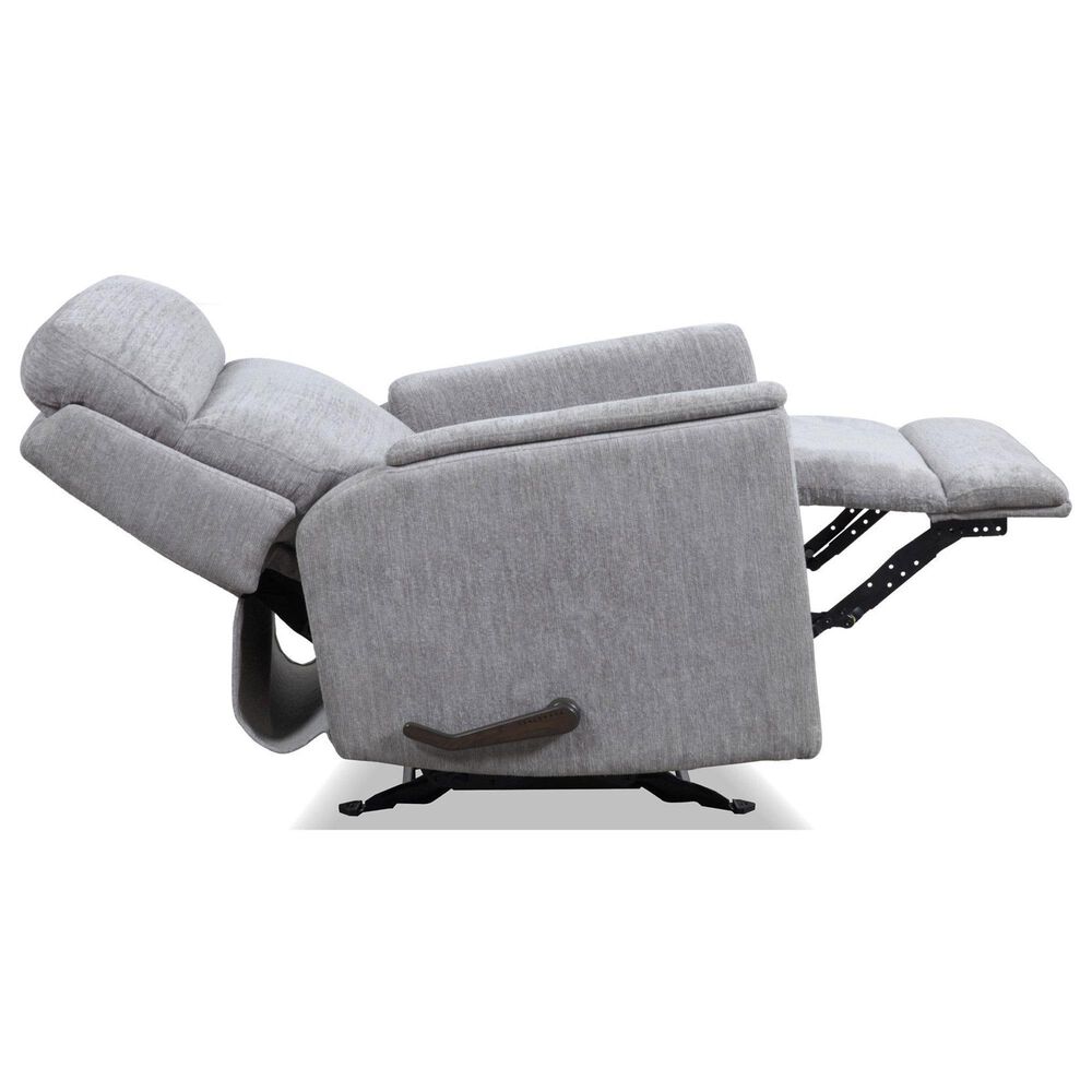 Flexsteel Compact Manual Gliding Recliner in Moon Gray, , large