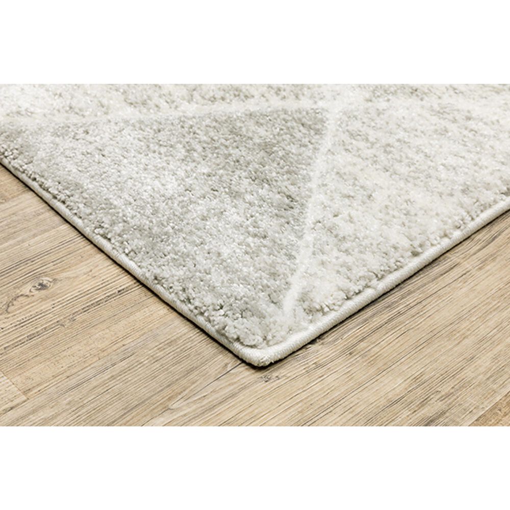 Oriental Weavers Cambria Lattice 1&#39;10&quot; x 7&#39;6&quot; Grey Runner, , large