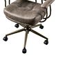 HOMLUX Executive Office Chair with Suede Fabric Cushion in Gray, , large
