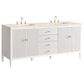 James Martin Vanities Myrrin 72" Double Vanity in Bright White with 3 cm Eternal Marfil Quartz Top, , large