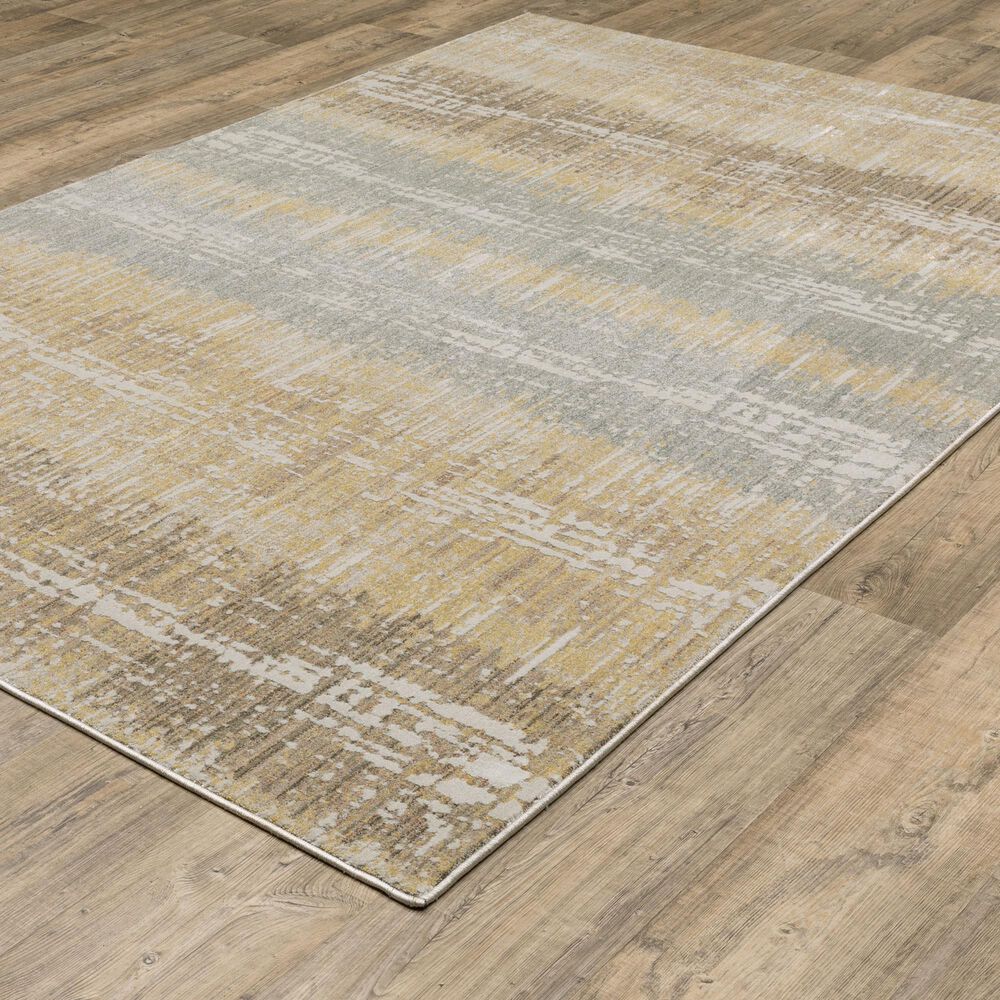 Oriental Weavers Mallory Gold and Brown 3&#39;3&quot; x 5&#39; Area Rug, , large