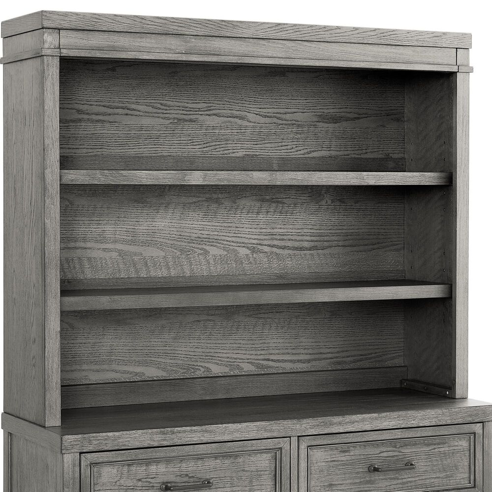 Eastern Shore Foundry Hutch/Bookcase in Brushed Pewter, , large