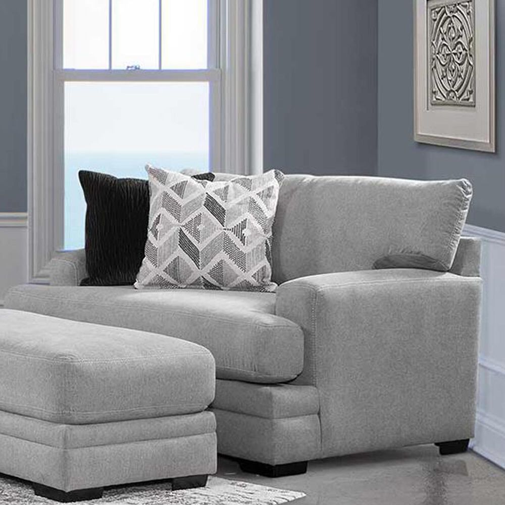 Moore Furniture Cleo Chair and a Half in Pebble, , large