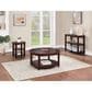 OSP Home Lane Round End Table in Espresso, , large