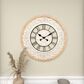 Maple and Jade 32" Wall Clock in Light Brown and White, , large