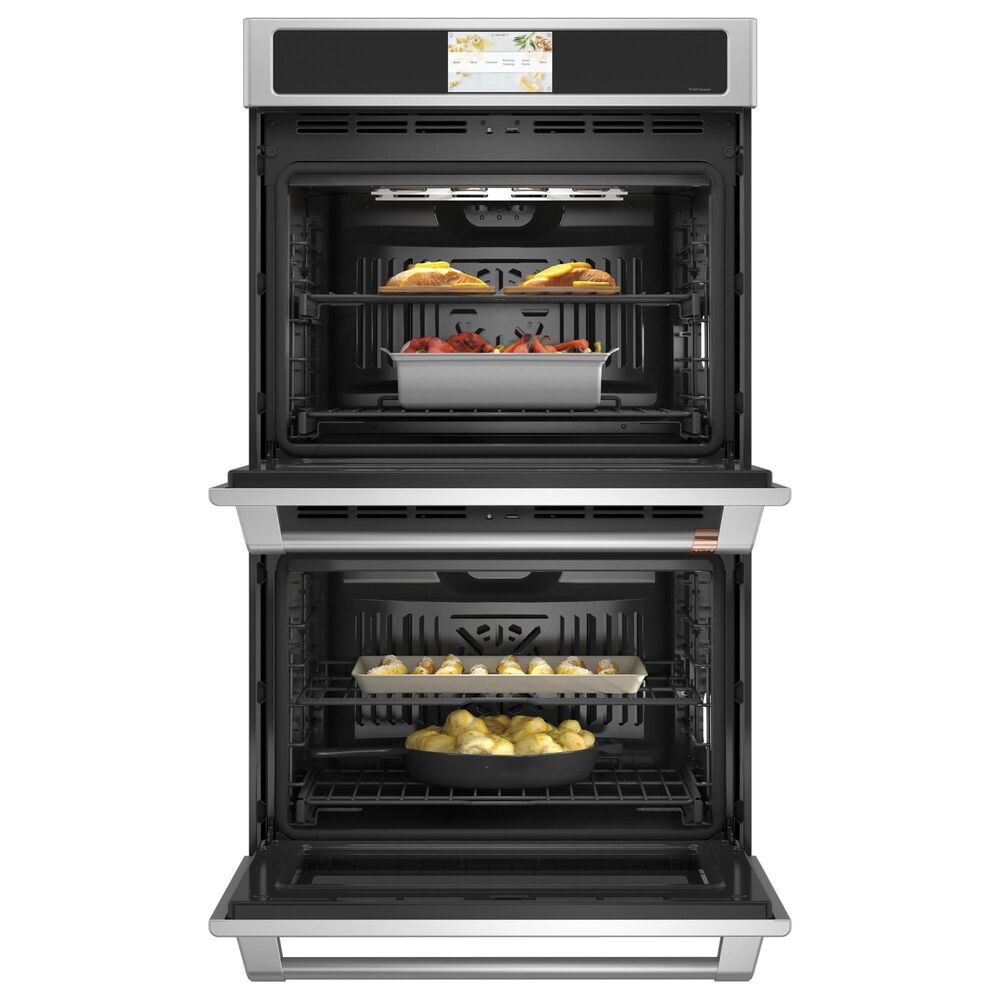 Cafe 2-Piece Kitchen Package with 30" Smart Built-In Convection Double Wall Oven and 36" Gas Cooktop in Stainless Steel, , large