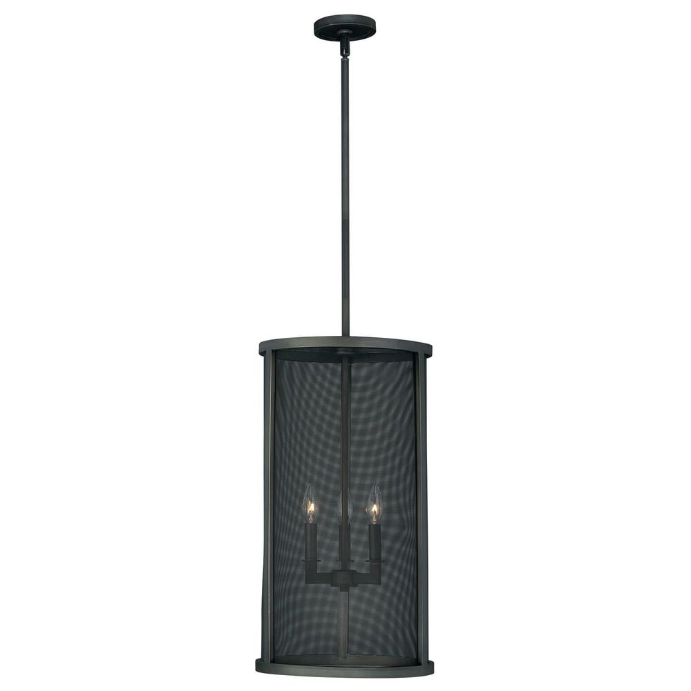 Vaxcel Wicker Park 3-Light Pendant in Warm Pewter, , large