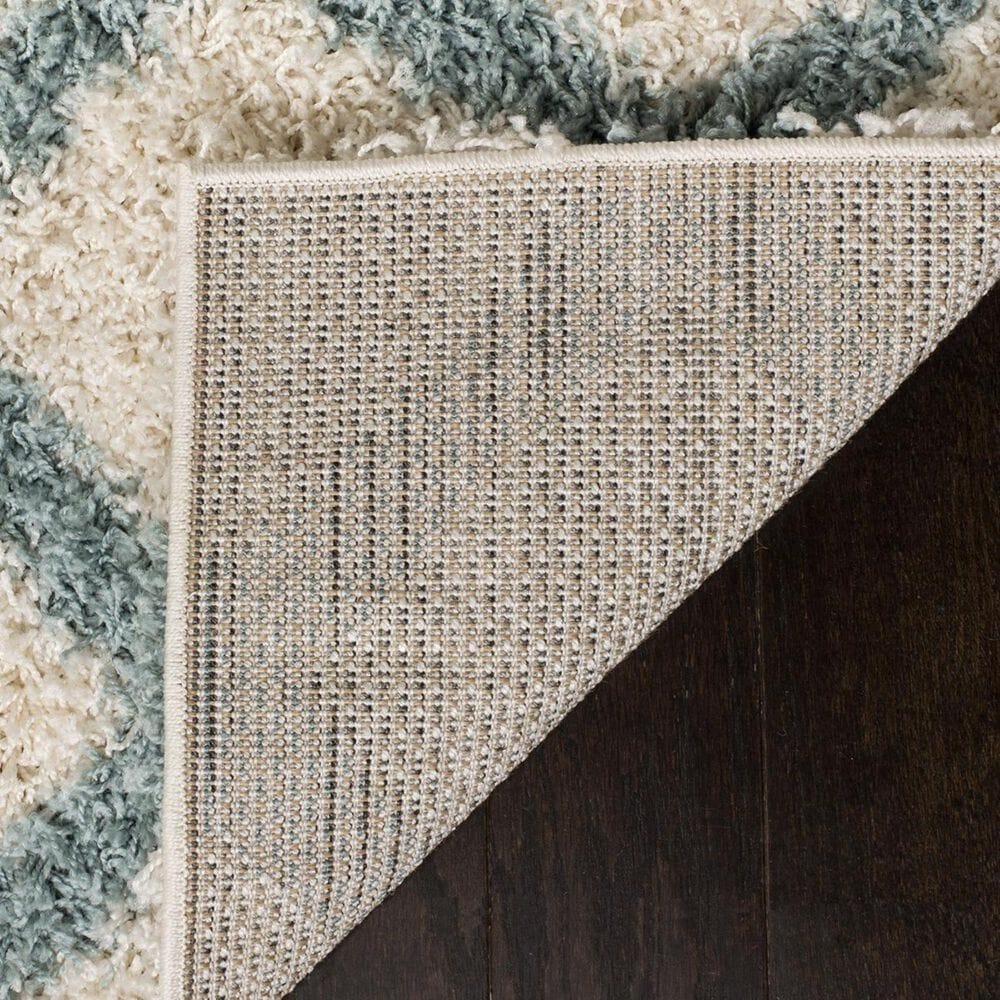 Safavieh Dallas Shag SGD258J-212 2&#39;3&quot; x 12&#39; Ivory/Seafoam Runner, , large
